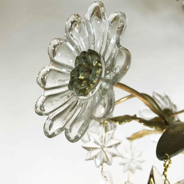 Antique French Gilt Chandelier with Crystals For Sale - Image 11 of 12