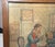 Antique 19th Century Original Men Playing Cards at Table Watercolor Painting For Sale - Image 11 of 13