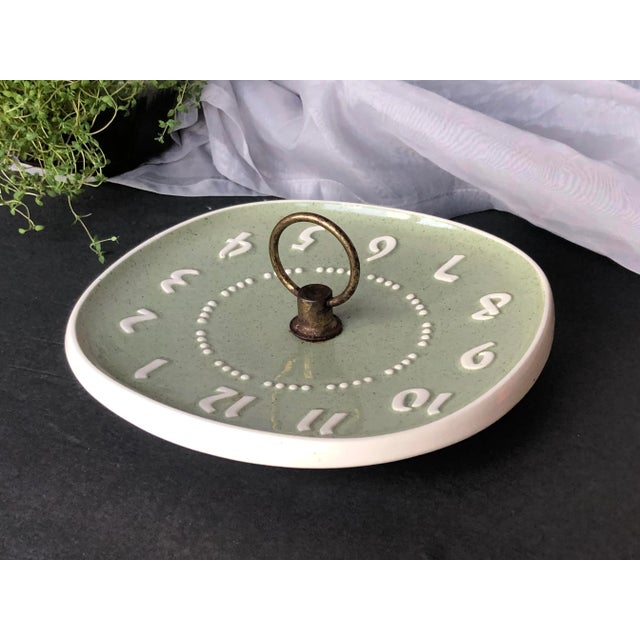 Ceramic Vintage Russel Wright Ceramic Clock Tidbit Tray Bowl For Sale - Image 7 of 10