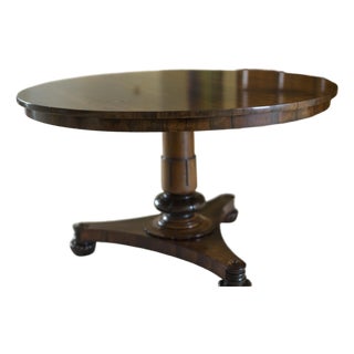 19th Century English Rosewood Center Table For Sale