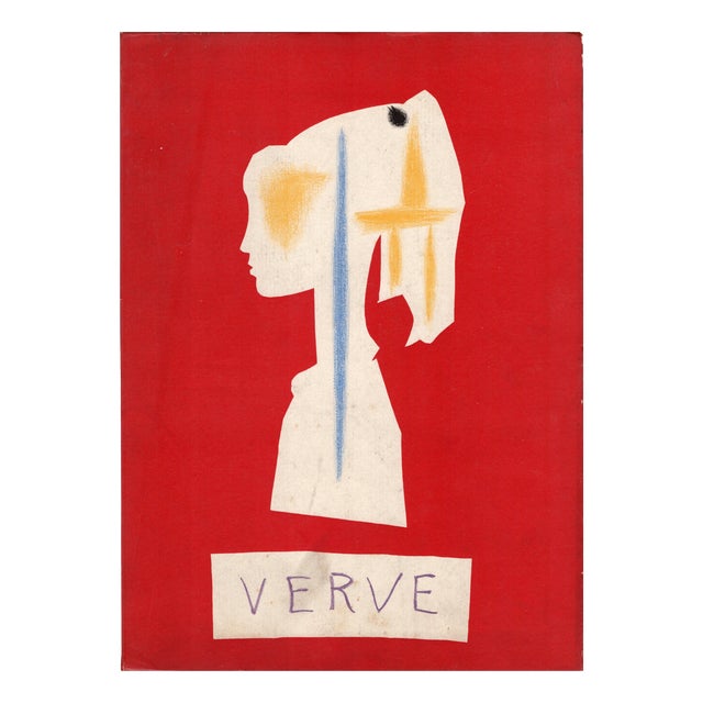 Pablo Picasso, Profile of a Girl, Lithograph, 1954 For Sale