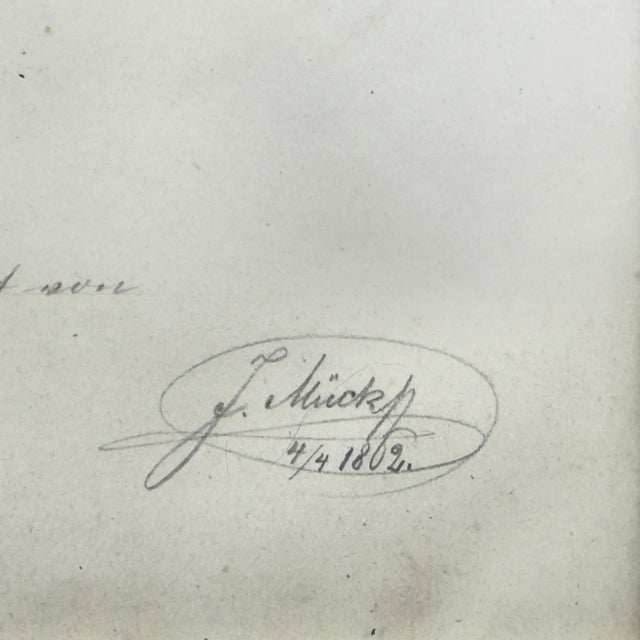 F. Mucke, Pencil Drawing Feet, 1802, Pencil and Paper For Sale - Image 4 of 12