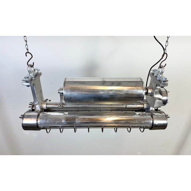 1990s Industrial Japanese Hanging Tube Light from Kokosha Osaka, 1980s For Sale - Image 5 of 18