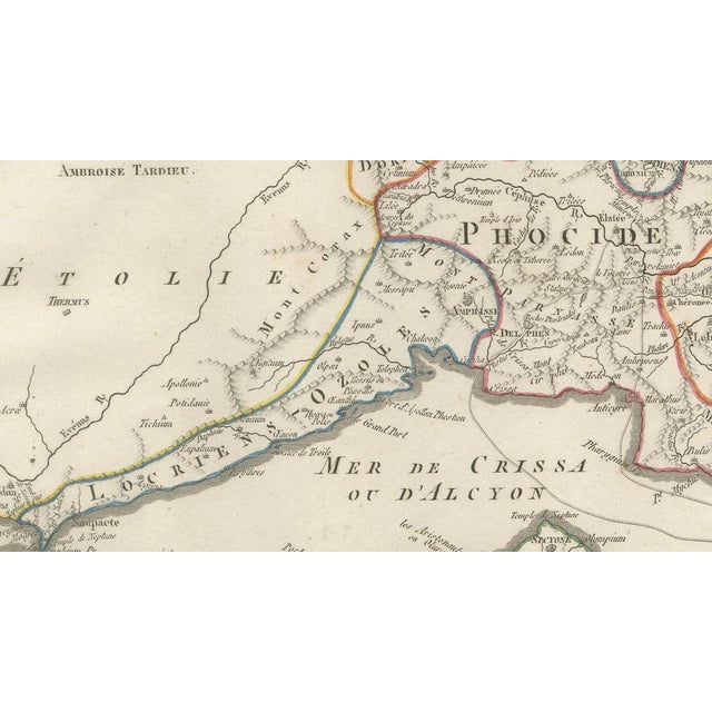 Early 19th Century Ancient Phocis, Doris and Locris Map from Ambroise Tardieu, 1825 For Sale - Image 5 of 10