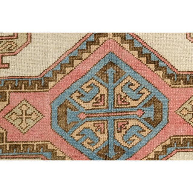 Textile Vintage Turkish Area Rug, Hand-Knotted Wool, Whimsical Bird Motif For Sale - Image 7 of 10