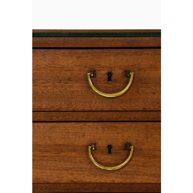 Vintage Dressing Table in Walnut and Glass by Josef Frank, 1950s For Sale - Image 6 of 10