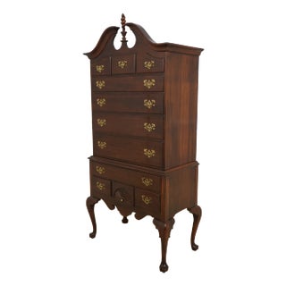 Ethan Allen Georgian Court Cherry Highboy Chest For Sale