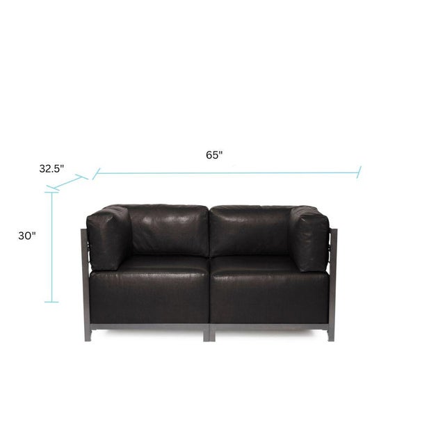 2020s Axis 2pc Sectional Avanti Black Titanium Frame For Sale - Image 5 of 6
