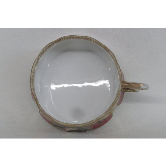 Art Nouveau Hand Painted Cameo Cup Bone China 4659b For Sale - Image 9 of 9