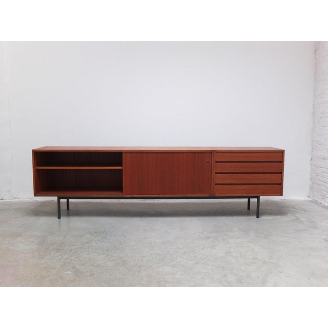 Wood Large Modernist Sideboard by Walter Wirz for Wilhelm Renz, 1961 For Sale - Image 7 of 18
