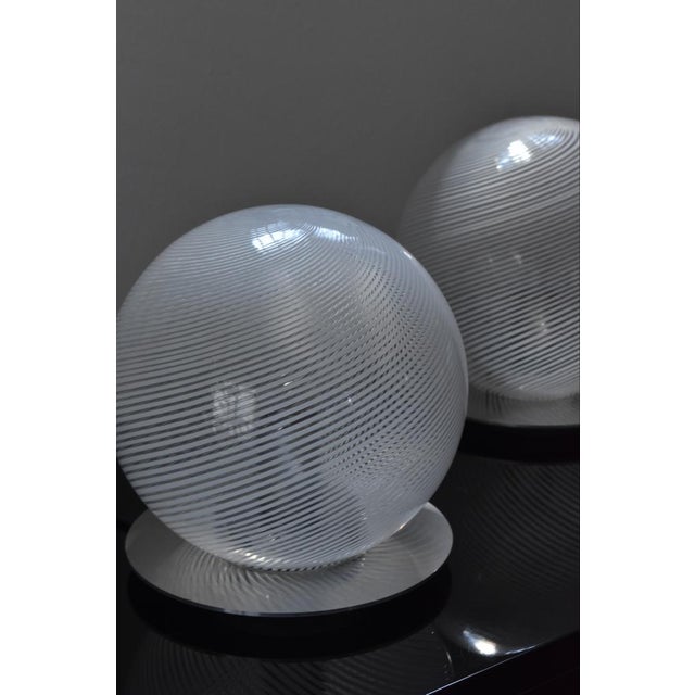 Pair of very elegant original lamps 70s Venini I have official proof of authenticity such as vintage catalogs, designer...