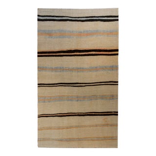 Vintage Turkish Cotton Kilim Rug For Sale