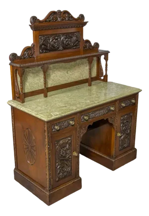 Victorian Mahogany Washstand, 1890s
