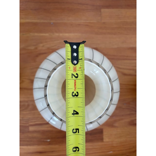 Mid-Century Modern Giant Striped Glass Baluster Vase For Sale In New York - Image 6 of 8