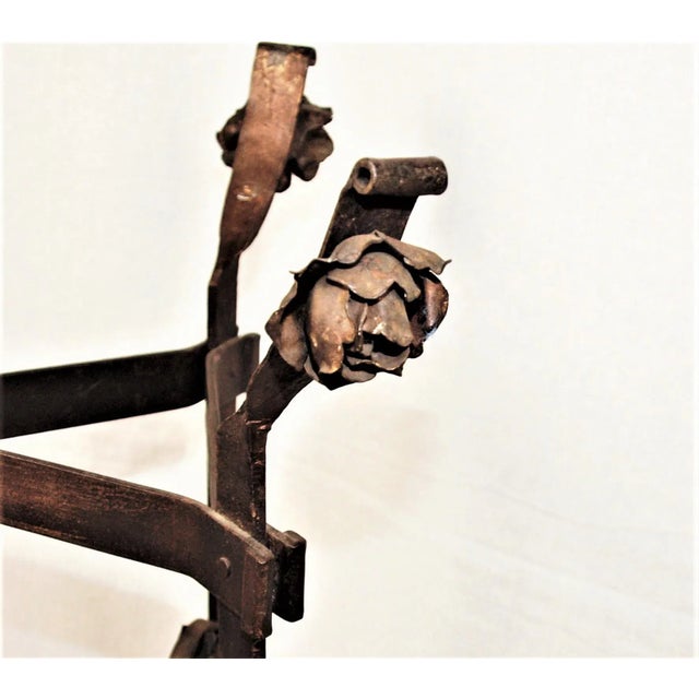 Antique Art Nouveau Iron Brass and Copper Planters - A Pair For Sale - Image 10 of 13