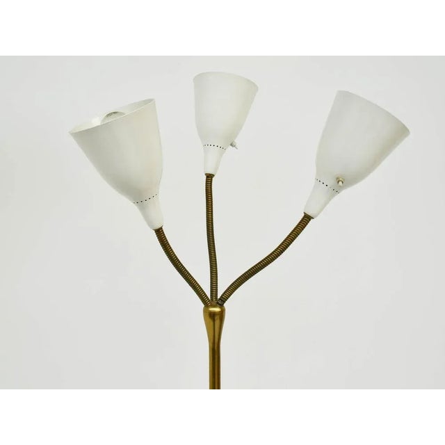 Mid-Century Modern Adjustable Floor Lamp with Three Jointed Arms by Giuseppe Ostuni for Oluce, Italy, 1952 For Sale - Image 3 of 12