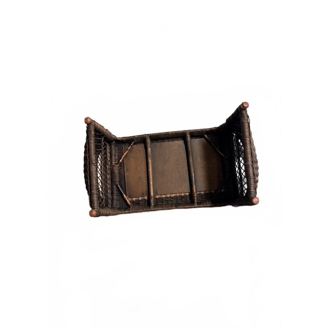 Traditional Vintage 1960s French Wicker and Rattan Lap Desk / Bed Tray For Sale - Image 3 of 7