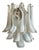 White Murano Glass Wall Lamps, Set of 2 For Sale