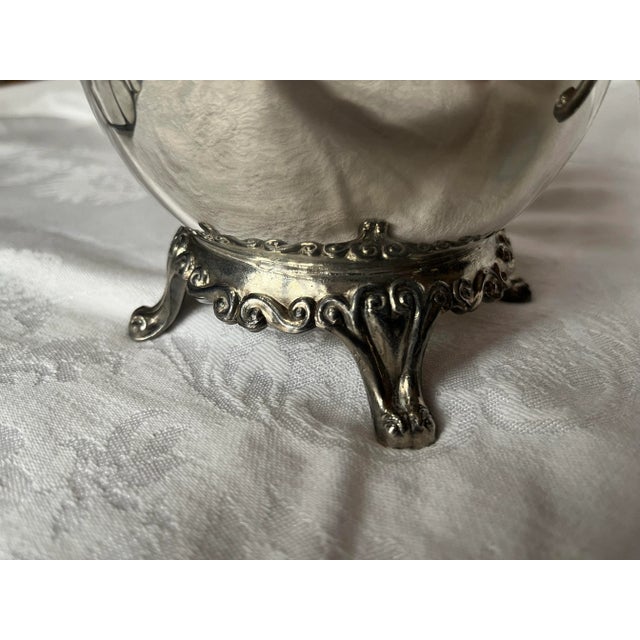 Silverplated Footed Water Pitcher by Rogers For Sale In Chicago - Image 6 of 12