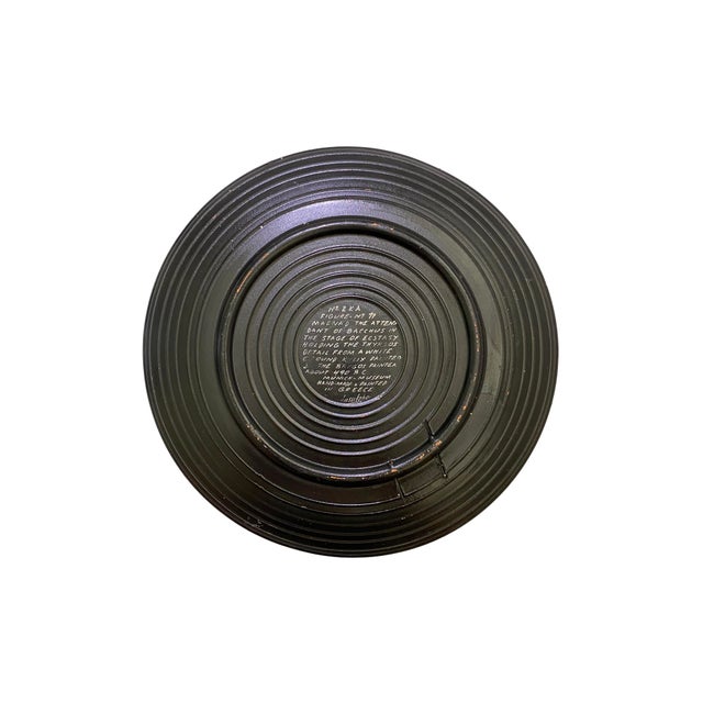 Greek Pottery Plate For Sale - Image 4 of 5