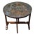 Chinese Carved Hardwood and Glass Tilt-Top Tea Table or Side Table For Sale