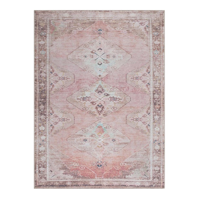 Amelie Machine Woven Rug Rust 2x3 For Sale