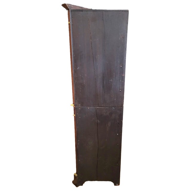 Antique French Bronze Mounted & Inlaid Corner Curio Cabinet Vitrine For Sale In New York - Image 6 of 18