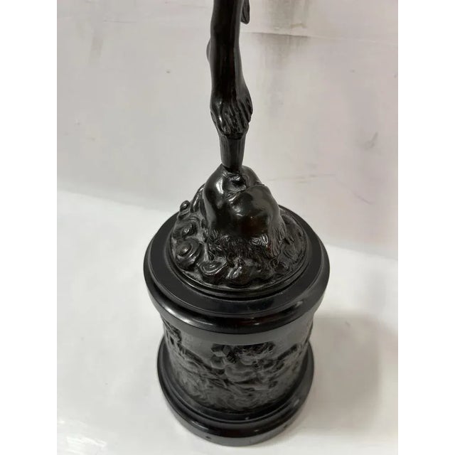 Claudion, Mercury with Brown Patina. 19th Century, Bronze For Sale - Image 10 of 16