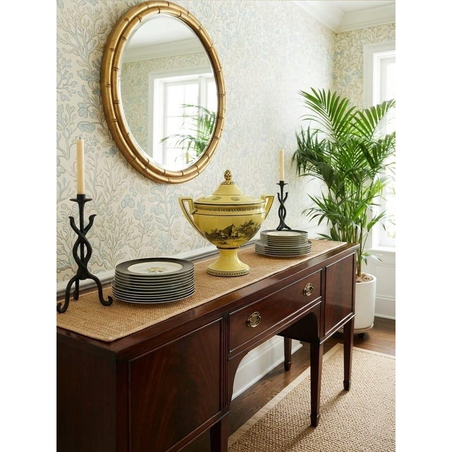 Neoclassical Style Yellow and Black Ceramic Lidded Urn For Sale - Image 11 of 12