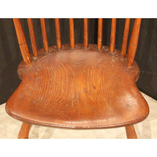 Early 19th Century American Fan Back Windsor Side Chair For Sale In Raleigh - Image 6 of 10