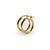 1990s Vintage 14k Gold Hoops, Pair For Sale - Image 5 of 8