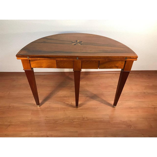 Neoclassical Demi-Lune Table, Germany, 1810s For Sale - Image 3 of 7