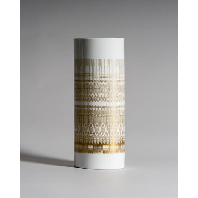 Trio Gilded Porcelain Vases by Hans Theo Baumann & Tapio Wirkkala for Rosenthal Studio-Line, Germany, 1960s, Set of 3 For Sale - Image 9 of 18