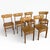 Wood Yellow Vinyl Butterfly Back Dining Chairs, 1950s, Set of 6 For Sale - Image 7 of 7
