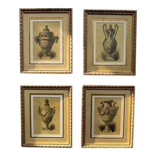 Vintage Neoclassical Gilded Framed Prints by c.h. Kreutzberger – Set of 4 For Sale