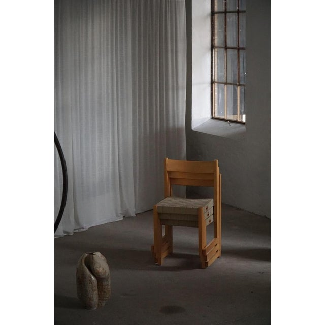 Koldinghus Chairs in Beech with Woven Seats attributed to Hans J. Wegner for Getama, 1988, Set of 6 For Sale - Image 17 of 18