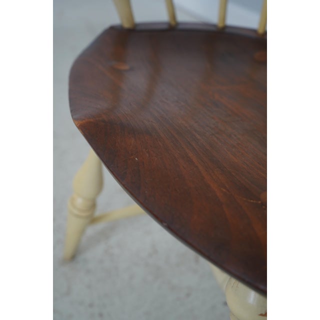 Set of 4 Vintage Painted Bow Back Windsor Armchairs For Sale - Image 12 of 18