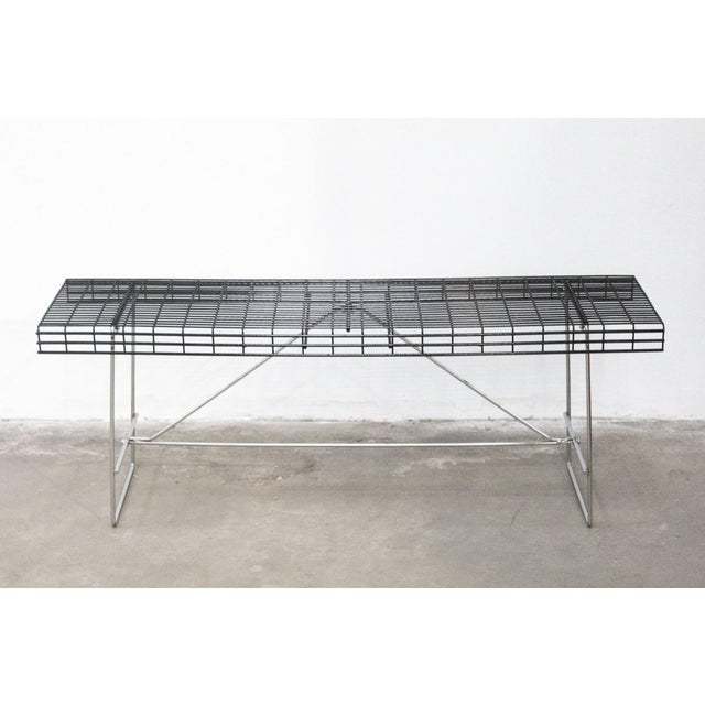 Contemporary Filoggetto Metal Bench by De Marco & Rebolini for Robots, 1970s For Sale - Image 3 of 7