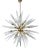 Sputnik 24 Brass Lights with Murano Glass For Sale