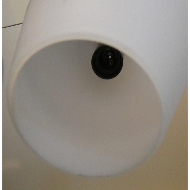 Mid-Century Pendant Lamp in Opaline Glass and Iron, Italy, 1950s For Sale - Image 9 of 14