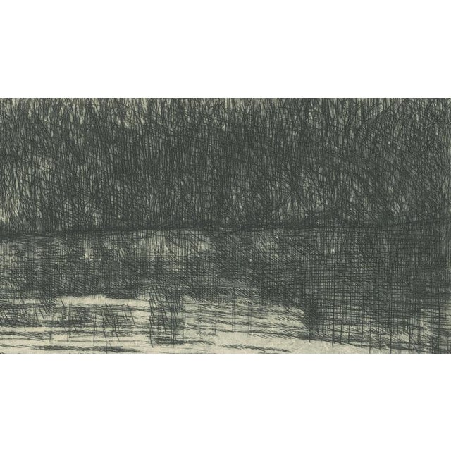 Ernst Kropp, Marsh Landscape with Swans, 1910, Etching For Sale - Image 7 of 9