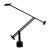 Richard Sapper for Artemide Tizio 50 Adjustable Halogen Table For Sale