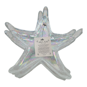 Vintage Akcam Iridescent Starfish Appetizer/Tidbit Dishes - Set of 4