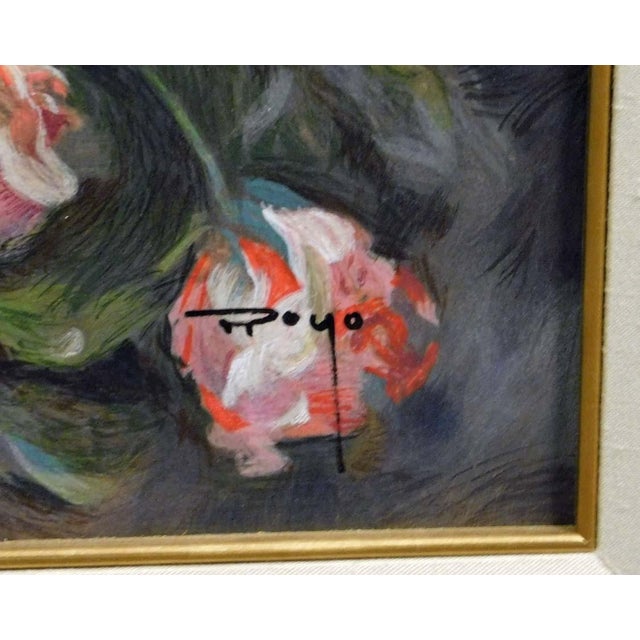 1990s Royo "El Manto Dorado" on Panel H.Signed Numbered Artwork, Flowers Europe Framed For Sale - Image 5 of 7