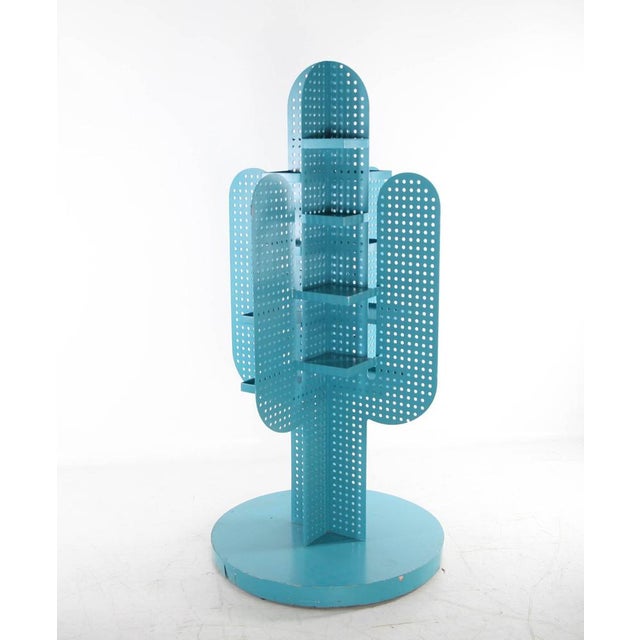 Cactus Shelf in Perforated Metal, 1980s For Sale - Image 4 of 18