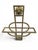 Metal Art Nouveau Gilt Brass Wall-Mounted Magazine Rack, 1910 For Sale - Image 7 of 13