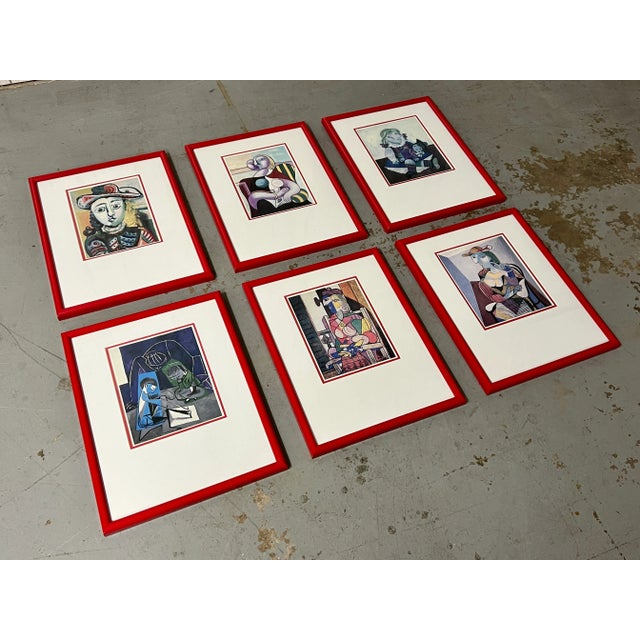 Red Picasso Style Portrait Print For Sale - Image 8 of 10