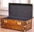 Metal 19th C. French Poplar, Metal and Brass-Bound Travel Trunk Stamped Ed. L Paris For Sale - Image 7 of 13