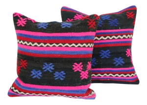 Turkish Kilim Cushions - A Pair