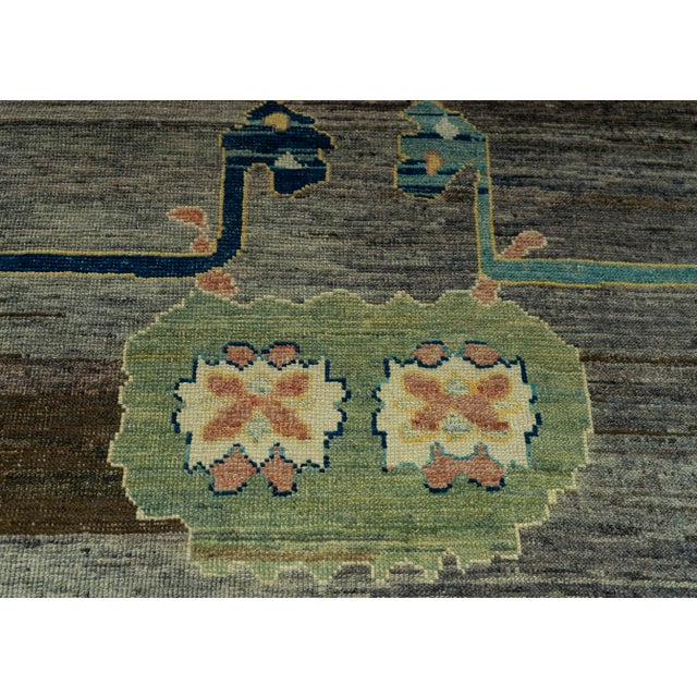 Turkish Oushak Old Wool Rug 12' x 14'7" #19520 For Sale - Image 4 of 8